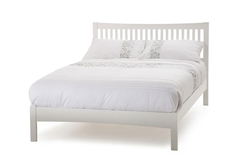 Unbranded Mya Bedstead - Opal White - Small Double,