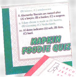 Napkins - Food quiz