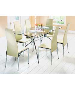 Naples Table and 6 Emma Chairs
