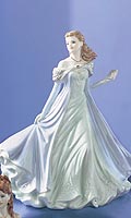 Figure of the year 2006. Dressed in a beautiful gown in pale green, she wears a cloak in pale blue