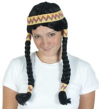 Great for a Western party, this wig completes a native american costume