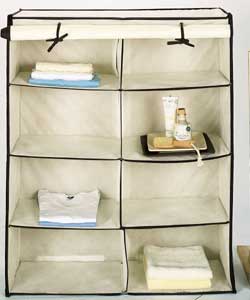 Natural and Chocolate 4 -tier Shelf Unit