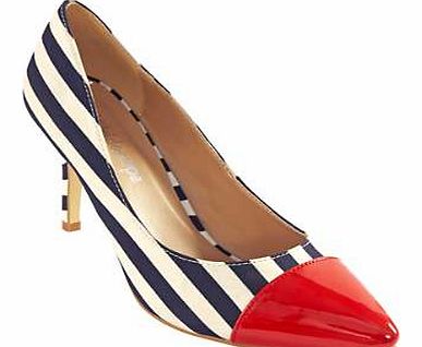 Nautical is a theme that always stays close by, making this the perfect statement shoe for summer. With a stripe print and contrasting pointed toe as well you wont be disappointed Shoes Features: Upper: Textile/Other Lining, sock and sole: Other mate