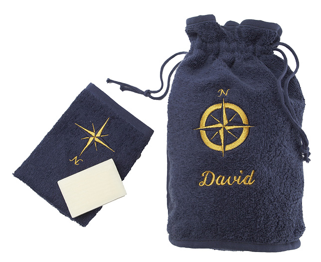 Unbranded Nautical Washbag and Towel - Buy Both Offer - Personalised