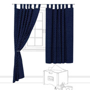 Unbranded Navy Star Blackout Curtains (available to