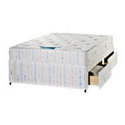 Experience the benefit of a good night`s sleep with the Nestledown Ortho Plus divan bed.    The