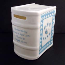 Unbranded New Baby Personalised Money Box Baby Boy