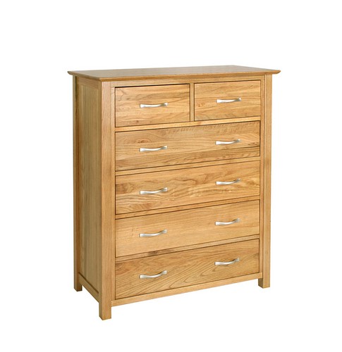Unbranded New Dorset Oak 2 4 Chest of Drawers 912.016N