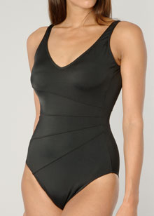 Unbranded New Plain Style swimsuit with diagonal seams