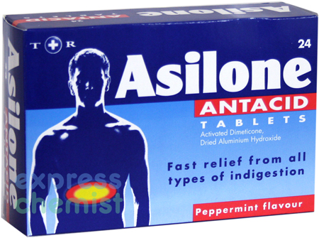 Unbranded **New Product**Asilone Antacid Tablets x24