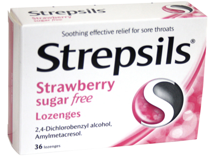 Unbranded **New Product**Strepsils Strawberry Sugar Free 36