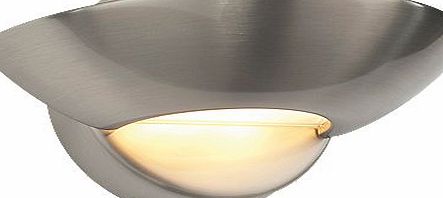 Unbranded Nicole Plate Wall Light Brushed Chrome-Plated