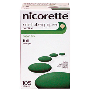 Nicorette Gum 4mg Mint - Size: 105
