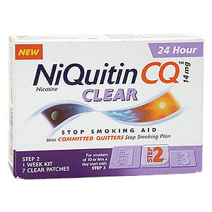 NiQuitin CQ Clear 14mg Step 2 - 1 Week Kit - Size: 7