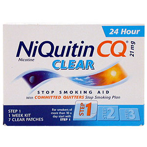 NiQuitin CQ Clear 21mg Step 1 - 1 Week Kit - Size: 7