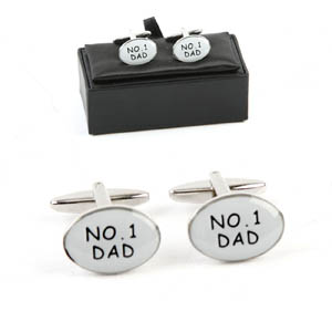 Unbranded No.1 Dad Cufflinks in Personalised Gift Box