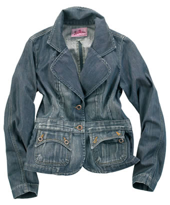 This is no ordinary denim jacket, this is a washed out, cut to flatter, lovingly made and totally un