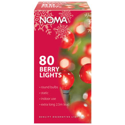 Unbranded Noma 80 Berry Indoor Christmas Lights