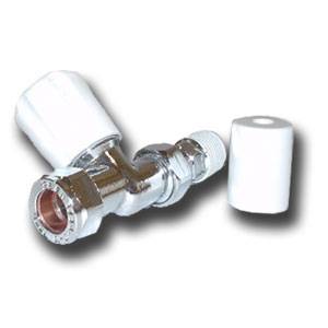 - Non Rising  Chrome Plated  Straight Radiator Valve (with Coated Tail)  - 15mm thread  - Sold as a 