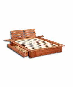 Nordic Pine Kingsize Bedstead with 1 Drawer