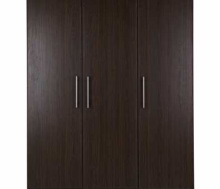 Part of our Normandy range. this wardrobe allows you to store your clothes in style. It is a practical and neat design featuring sleek metal handles and offering ample storage. Finished in dark oak effect. this offers deeper storage space and interna