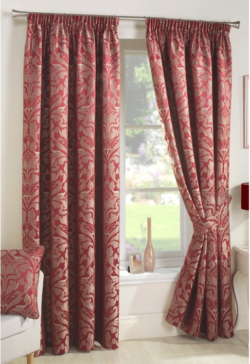 Unbranded Northanger Red Lined Curtains