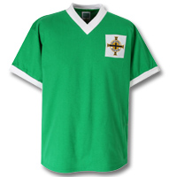 Unbranded Northern Ireland 1958 World Cup Retro Shirt.