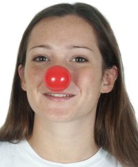 Shiny plastic Red Nose for clowning around