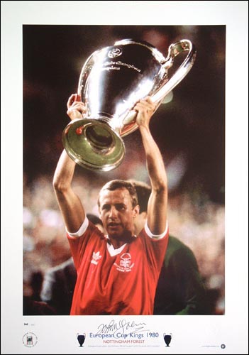 Unbranded Notts Forest 1980 Euro Cup print signed by John McGovern