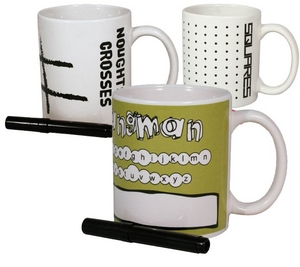 Unbranded Noughts and Crosses Game Mug