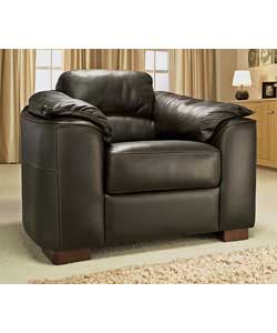 Nuovo Pelle Serena Leather Chair - Chocolate