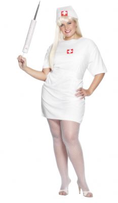 This nurse costume is perfect for any themed party or event Will Fit Dress Size 14-16 Bust 40-44