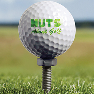 Unbranded Nuts About Golf Set - Golf Balls, Marker and Tees