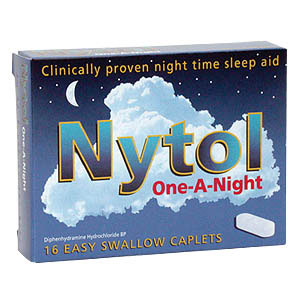 An aid to the relief of temporary sleep disturbance