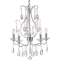 Unbranded OA9472 5CH - 5 Light Chrome and Crystal Chandelier