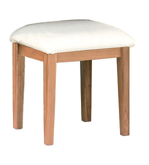 This decadent dressing stool slots snugly under th