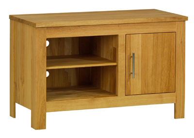 SOLID OAK TV VIDEO COMBINATION UNIT IN AN OILED FINISH FROM THE BLENHEIM RANGE