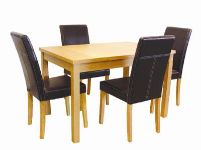 OAKRIDGE DINING SET WITH 4 CHAIRS