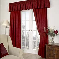 Odessa Curtains Lined Wine 117 x 229cm