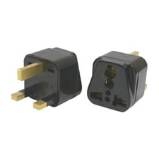 This will take your US plug (and other countries) and make it fit a standard 3 pin UK plug