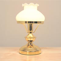 Oil Lamp Style Table Lamp Brass Effect