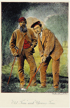 Unbranded Old Tom and Young Tom Hand Coloured Etching
