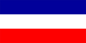 Unbranded Old Yugoslavia paper flag, 11