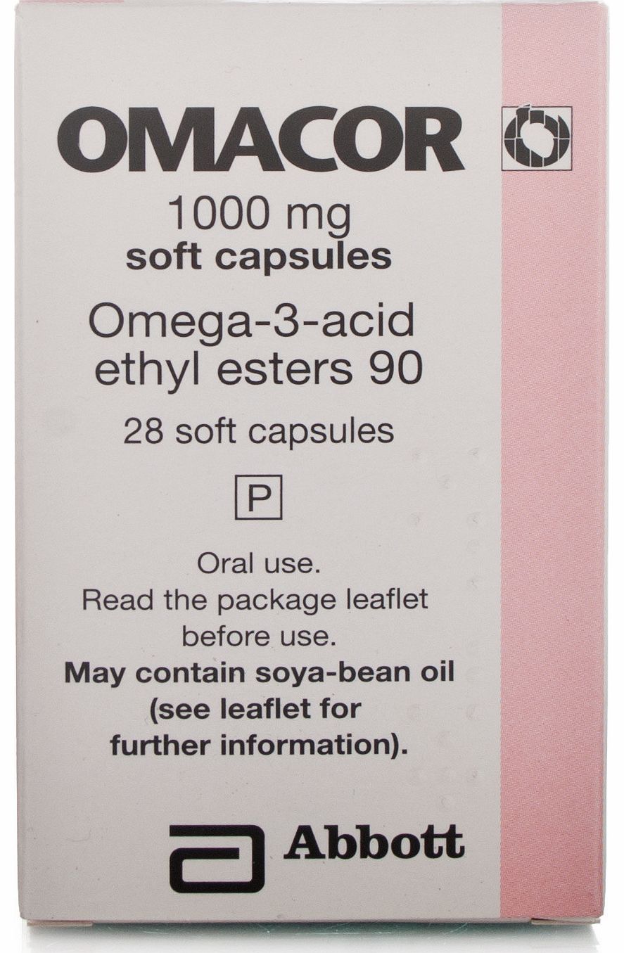 Omacor Capsules 1000mg - Each capsule contains the active ingredients eicosapentaenoic acid (EPA) and docosahexaenoic acid (DHA) ethyl esters. These substances are called omega-3 polyunsaturated fatty acids. Omacor has been shown to have a protective