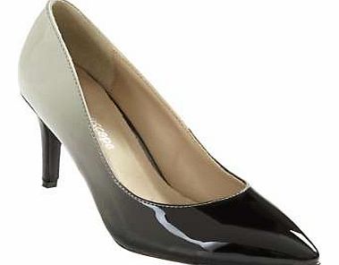 Graduated court shoes in contrasting shades. In a patent finish, with pointed toes and slim heel, these will soon become a firm favourite. Shoes Features: All: Other materials Heel height approx. 7.5cm (3 ins)