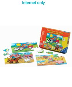 Unbranded On the Farm - 3 in a Box Puzzles