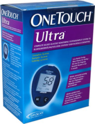 Meter for blood glucose monitoring for use with One Touch test strips