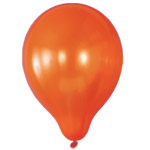 orange latex balloons - 50 pack