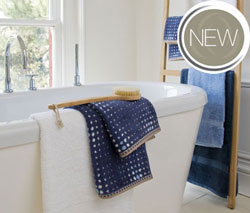 Graduating spots woven into this towel make it an ideal co-ordinate to add some interest into your b