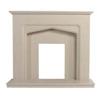 Marfil micro marble surround complete with back panel and hearth, External Dimensions: (H) 1070 x